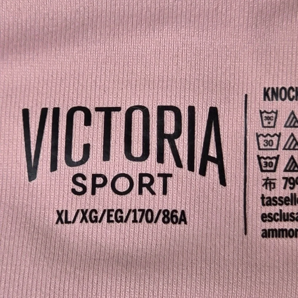 Victoria Sport Knockout Leggings XL Pink Mesh‎ Panel Pockets Activewear Yoga K3